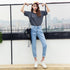 High waist slimming harem jeans women - ROUTINE FASHION